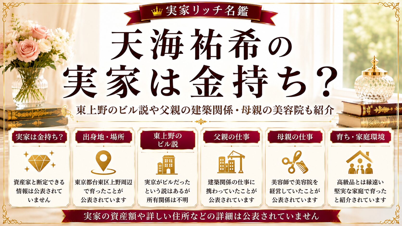 天海祐希の実家は金持ち?東上野のビル説や父親の建築関係・母親の美容院も紹介の記事のアイキャッチ画像