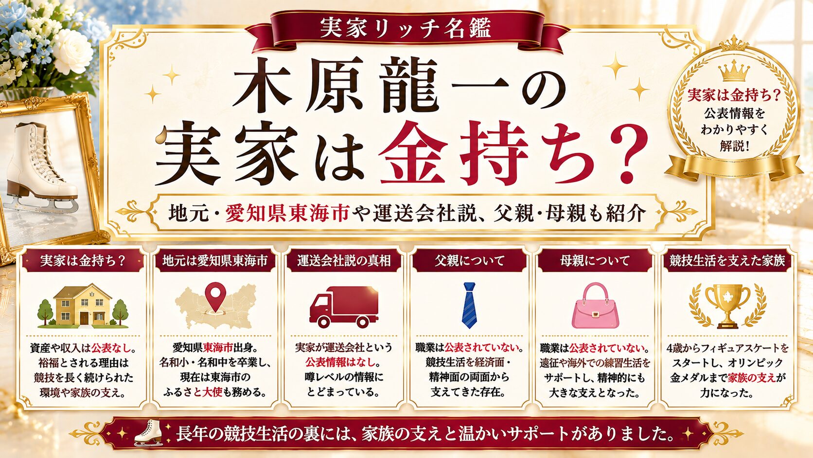 木原龍一の実家は金持ち？地元・愛知県東海市や運送会社説、父親・母親も紹介の記事のアイキャッチ画像