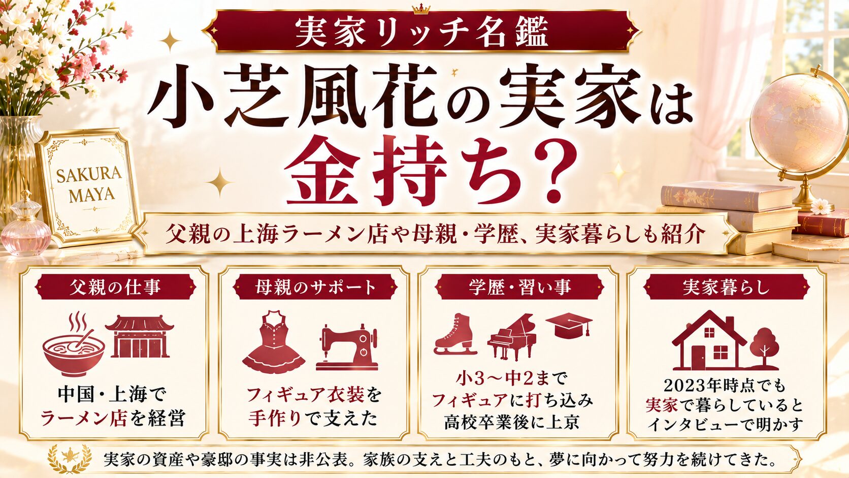 小芝風花の実家は金持ち?父親の上海ラーメン店や母親・学歴、実家暮らしも紹介の記事のアイキャッチ画像