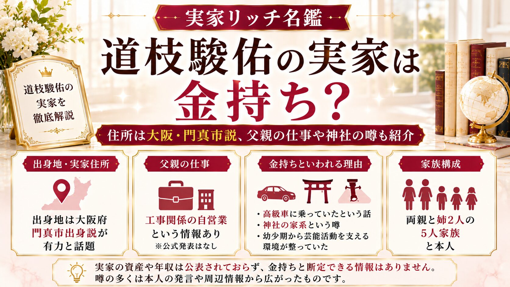 道枝駿佑の実家は金持ち?住所は大阪・門真市説、父親の仕事や神社の噂も紹介の記事のアイキャッチ画像