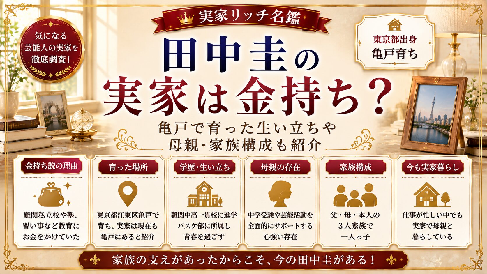 田中圭の実家は金持ち?亀戸で育った生い立ちや母親・家族構成も紹介の記事のアイキャッチ画像